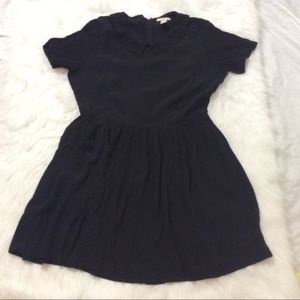 Forever 21 peter pan collar black dress